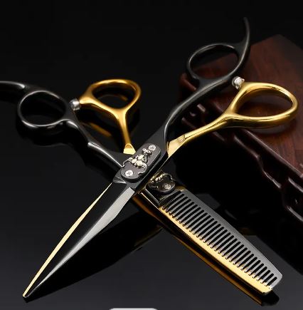 Professional Japan 440c 6 inch Skull scissor Upscale hair scissors haircut  thinning barber cutting shears hairdressing