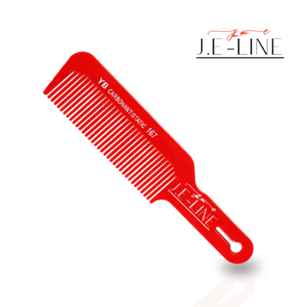 Black Red Flat Head Hair Comb Anti-static